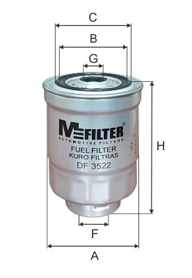 DF3522 MFILTER Топливный фильтр
