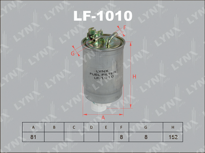 LF1010 LYNXauto Топливный фильтр
