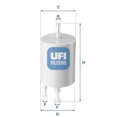 3185400 UFI Топливный фильтр