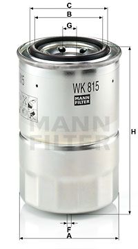 WK815x MANN-FILTER Топливный фильтр