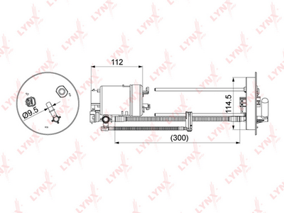 LF1069M LYNXauto Топливный фильтр