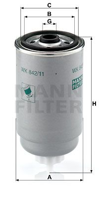 WK84211 MANN-FILTER Топливный фильтр