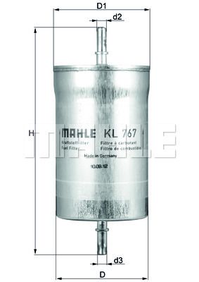 KL767 KNECHT Топливный фильтр