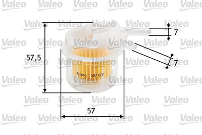 587017 VALEO Топливный фильтр