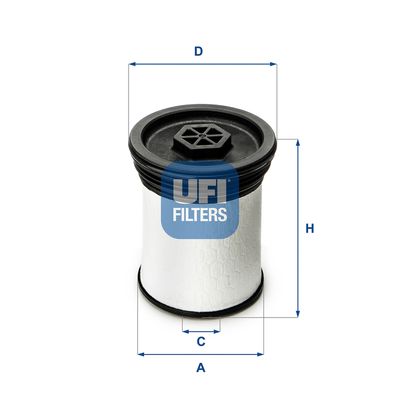 2601901 UFI Топливный фильтр