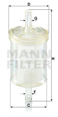 WK4313(10) MANN-FILTER Топливный фильтр