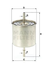 WK8046 MANN-FILTER Топливный фильтр