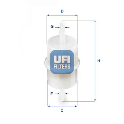 3100100 UFI Топливный фильтр
