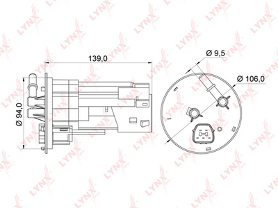 LF541M LYNXauto Топливный фильтр