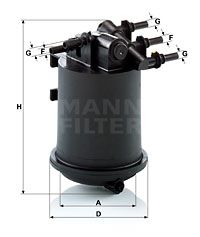 WK9391 MANN-FILTER Топливный фильтр
