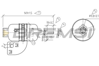 FE1901 BREMSI Топливный фильтр