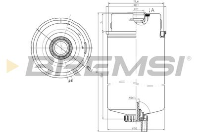 FE0347 BREMSI Топливный фильтр