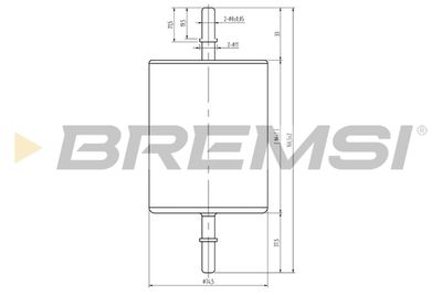 FE1885 BREMSI Топливный фильтр