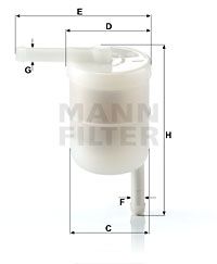 WK4212 MANN-FILTER Топливный фильтр