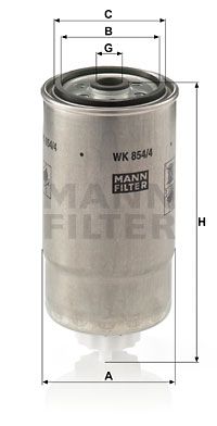 WK8544 MANN-FILTER Топливный фильтр