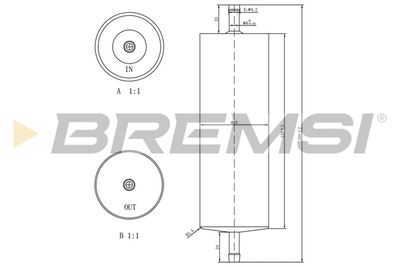 FE1520 BREMSI Топливный фильтр