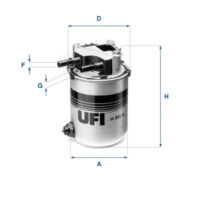 2409504 UFI Топливный фильтр