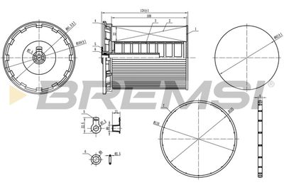 FE0802 BREMSI Топливный фильтр