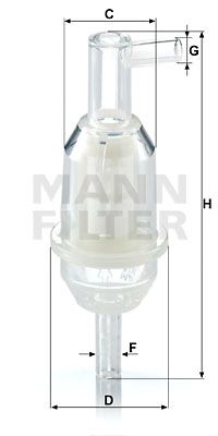 WK315 MANN-FILTER Топливный фильтр