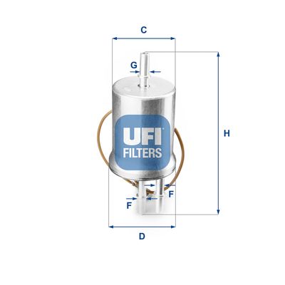 3185300 UFI Топливный фильтр