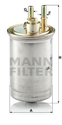 WK8537 MANN-FILTER Топливный фильтр