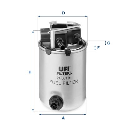 2406101 UFI Топливный фильтр