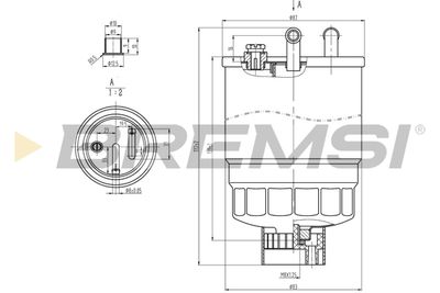 FE0818 BREMSI Топливный фильтр