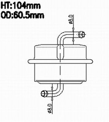 FS7095 JS ASAKASHI Топливный фильтр