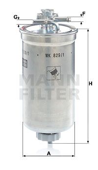 WK8291x MANN-FILTER Топливный фильтр