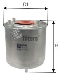 DN2715 CLEAN FILTERS Топливный фильтр