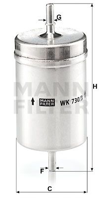 WK7303 MANN-FILTER Топливный фильтр