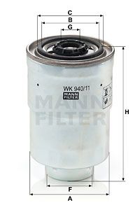 WK94011x MANN-FILTER Топливный фильтр