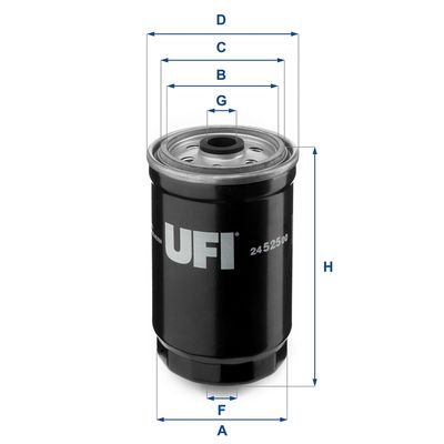2452500 UFI Топливный фильтр