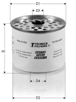 GS014 TECNECO FILTERS Топливный фильтр