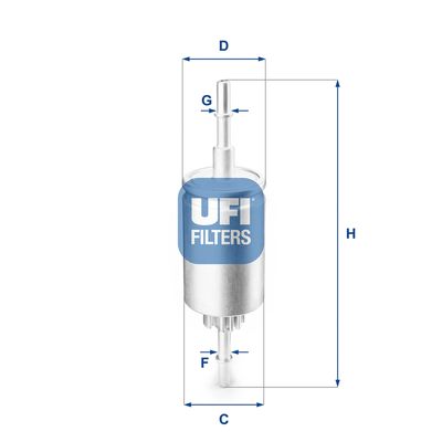 3184400 UFI Топливный фильтр