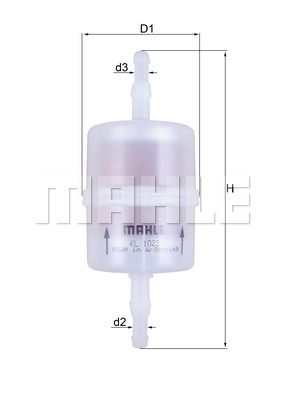 KL1022 KNECHT Топливный фильтр