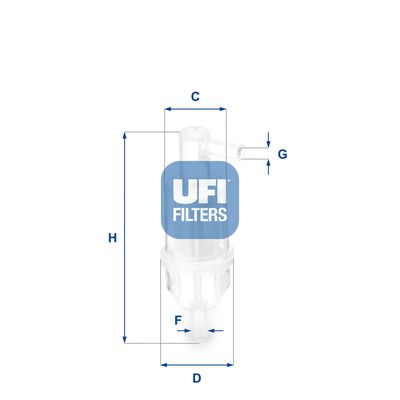 3101300 UFI Топливный фильтр