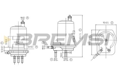 FE0060 BREMSI Топливный фильтр