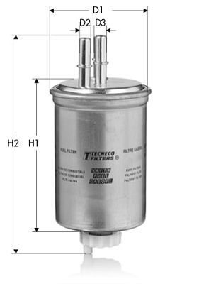 GS1233 TECNECO FILTERS Топливный фильтр