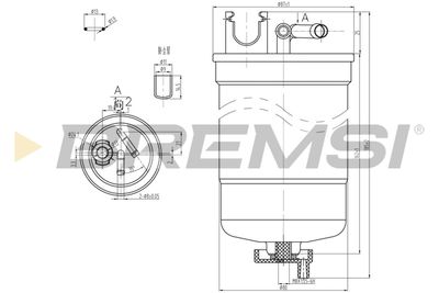 FE0369 BREMSI Топливный фильтр