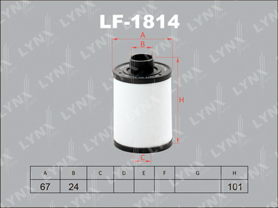 LF1814 LYNXauto Топливный фильтр