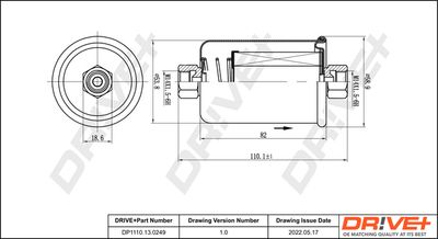 DP1110130249 Dr!ve+ Топливный фильтр