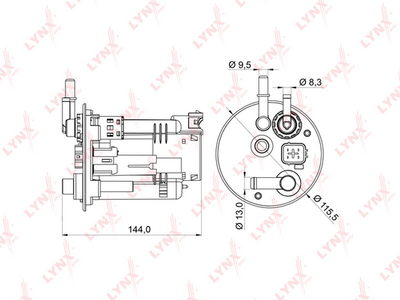 LF979M LYNXauto Топливный фильтр