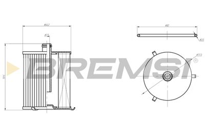 FE0805 BREMSI Топливный фильтр