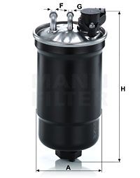 WK11027 MANN-FILTER Топливный фильтр