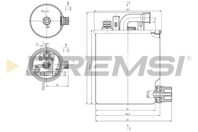 FE0836 BREMSI Топливный фильтр