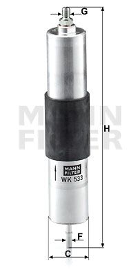 WK533 MANN-FILTER Топливный фильтр
