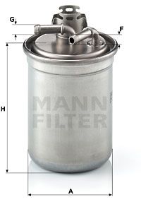 WK8233x MANN-FILTER Топливный фильтр