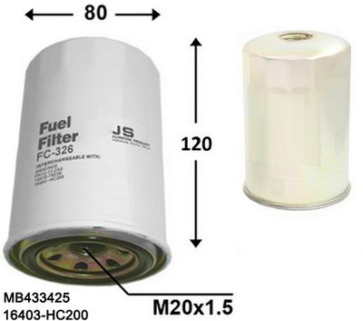 FC326J JS ASAKASHI Топливный фильтр
