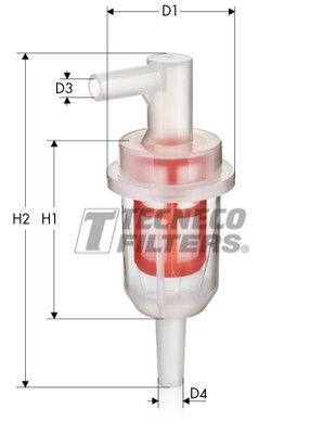 BN502 TECNECO FILTERS Топливный фильтр